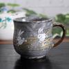 Waza no Kura Stylish Coffee Mug, Kutani Ware Mug with a Winged Rabbit Design, Ceramic, Luxury Brand, Made in Japan, Perfect as a Birthday Gift, 60th B