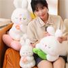 New Bunny Plush Toy Doll Soft And Fluffy Lotus Seat Cushion Sitting Rabbit Ideal Gift For Kids Bunny Plush)