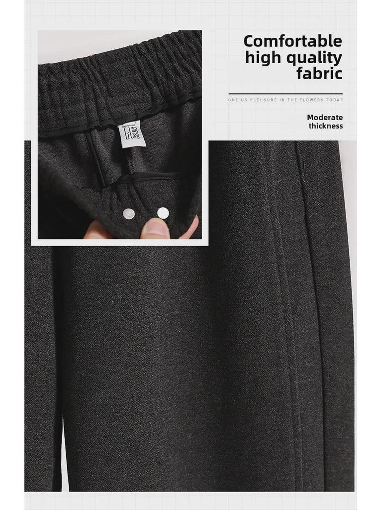 Dámské velké vlněné harémové kalhoty - Podzim/Zima 2023 Volný střih, Úzká rovná nohavice