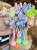 2 STÜCKE Schöne Gradienten Sitzen Bär Mädchen Elastische Haarbänder Prinzessin Haarschmuck Kinder Haargummis Baby Kopfbedeckungen