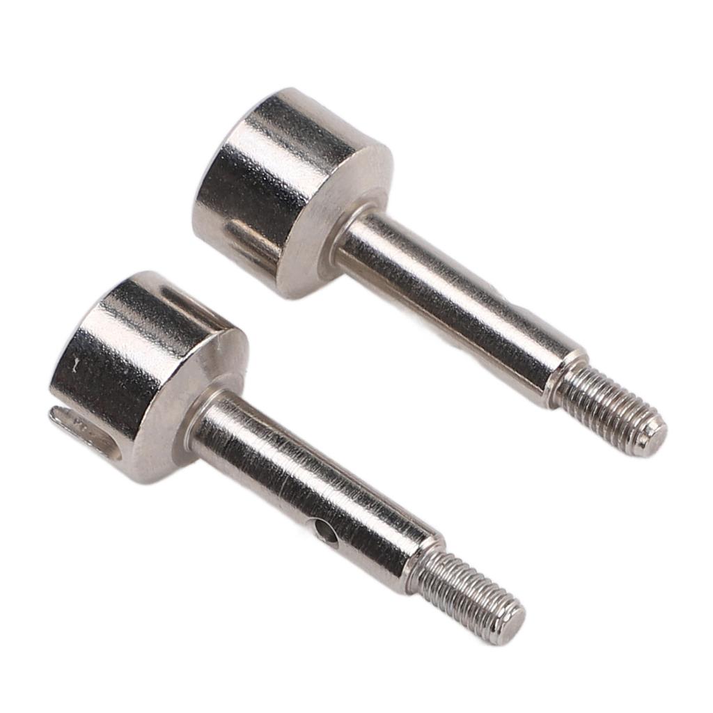 2pcs RC Rear Wheel Axle Cups for WLTOYS 124008 124010 Remote Control Car Metal Wheel Stub Axle Shaft