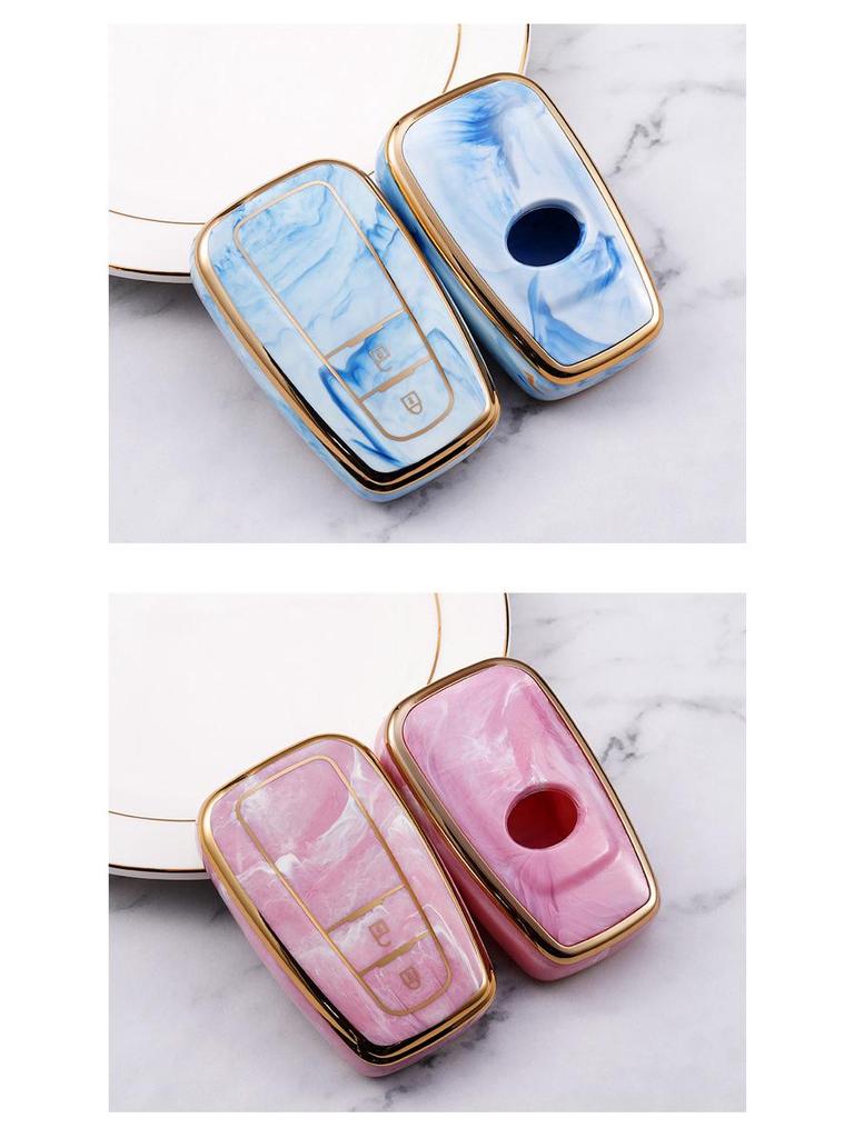 Chinese Style Key Case for Toyota Camry, Prado, Avalon, and Yize - Full Coverage Protective Cover