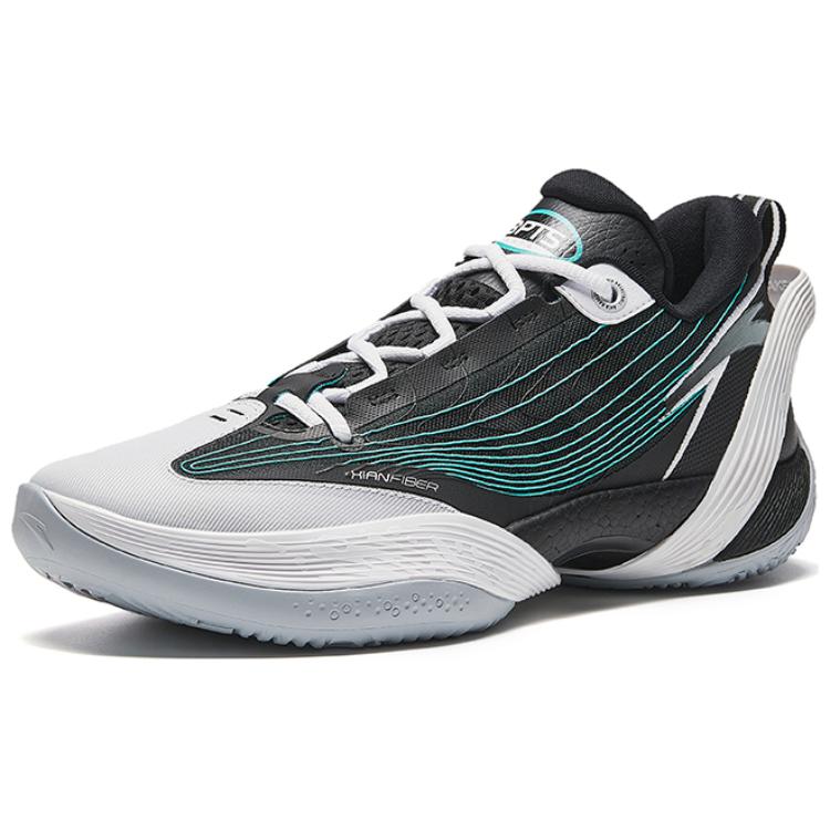 New Anta Three Point Rain1.0 V2 Cement Killer Cushioning Slip Resistant Low Top Basketball Shoes Men's Blue Gray 912421102S-4