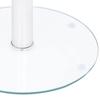 Table basse - vidaXL - Transparent - Verre trempé - 40 cm - Design contemporain