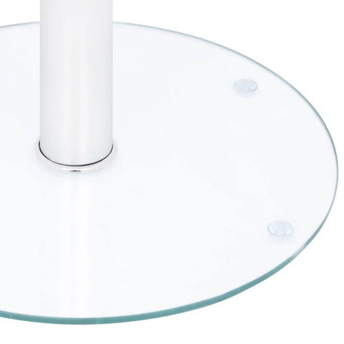Table basse - vidaXL - Transparent - Verre trempé - 40 cm - Design contemporain