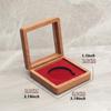 Holz-Präsentations-Display-Box Gedenkhalter Geschenk mit Klarsichtdeckel Aufbewahrungskoffer für
