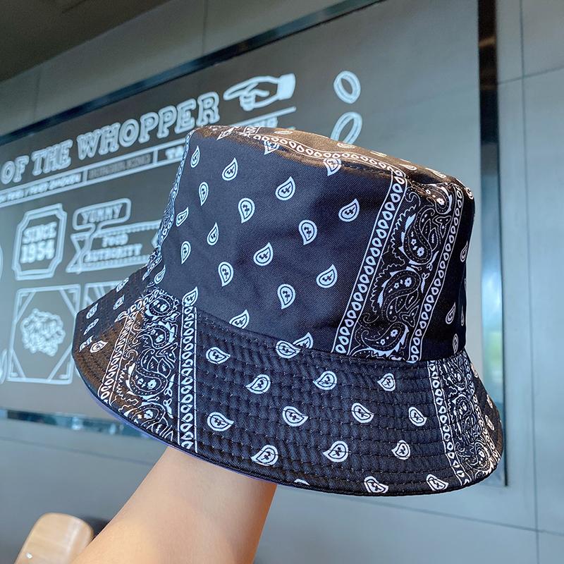 Graffiti Printed Fisherman Hat For Men And Women Personalized  Outdoor Leisure Sunshade Versatile
