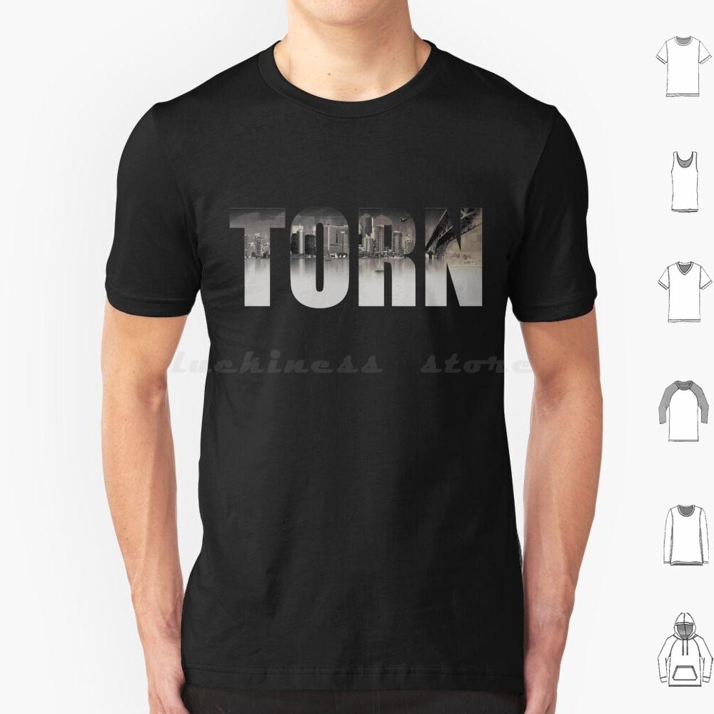 Torn T Shirt Cotton Men Women DIY Print Torn Torn City S