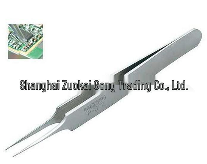 HOZAN P-872 Precision Tweezers for Small Electronic Components Detailed Description