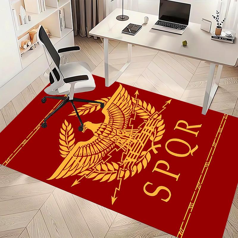 SPQR Roman Eagle Printed Absorbent Washable Carpet, Non-Slip Bathroom Mats, Kitchen Rugs, Yoga Mat,Living Room Entrance, Camping Picnic Rugs