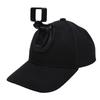 Baseball Cap with Action Camera Mount Bracket Fit for Pocket 3 Sport Camera Hat Lightweight Wide Compatibility Black
