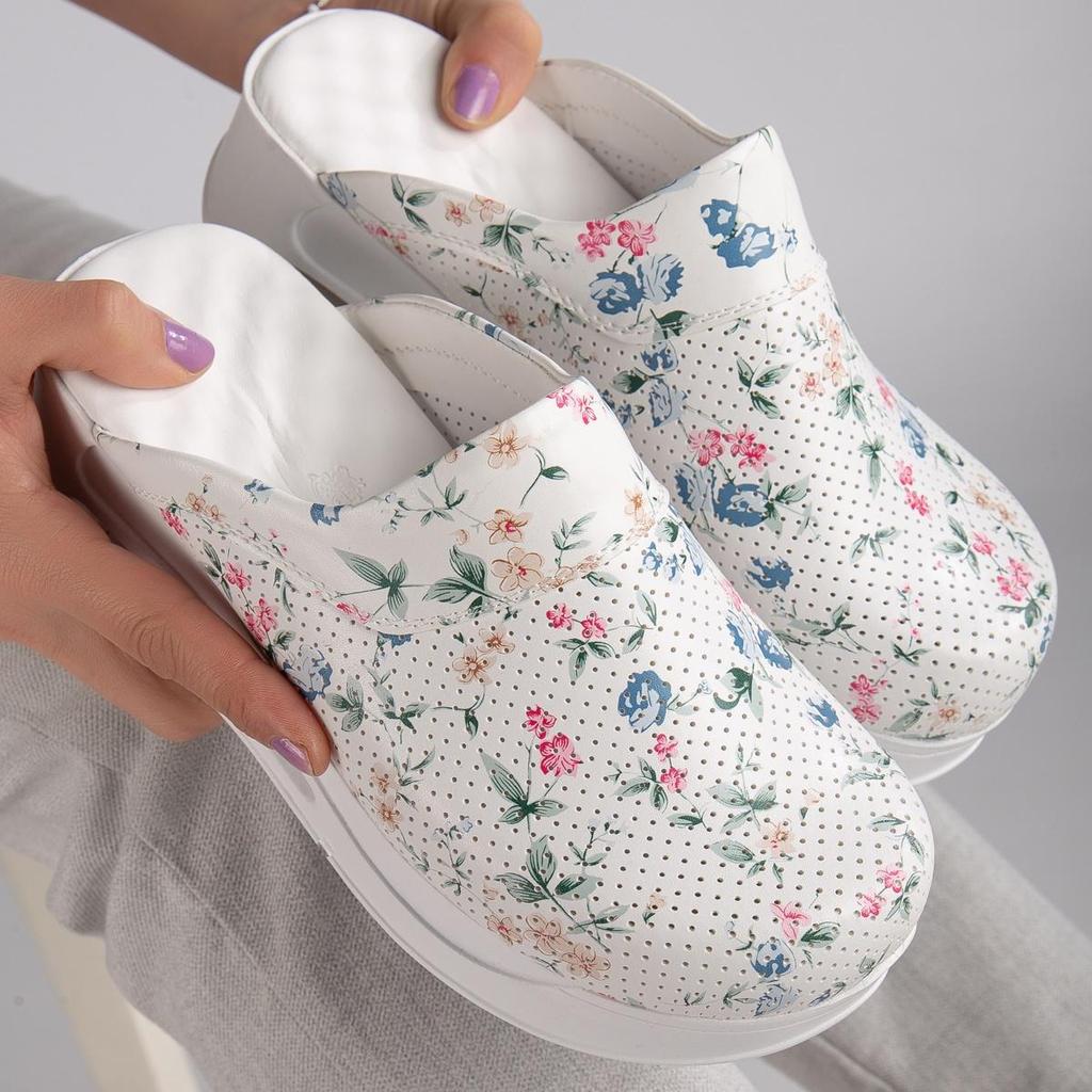 Ortopedické dámské zdravotní dřeváky - protiskluzové, pohodlné