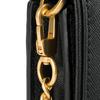 Tory Burch Emerson Metal Logo Chain Shoulder Strap Small Leather And Leather Crossbody Bag Women Crossbody Bag Black 136093-001