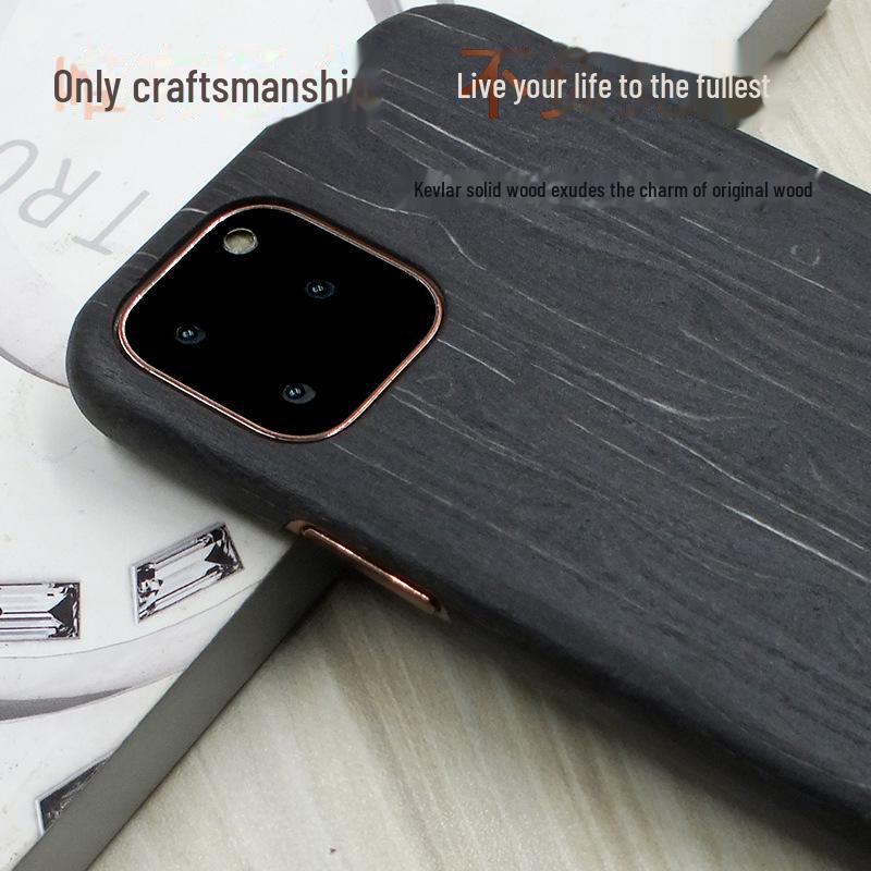 "iPhone 13 Pro/Pro Max Wooden Aramid Fiber Protective Case"