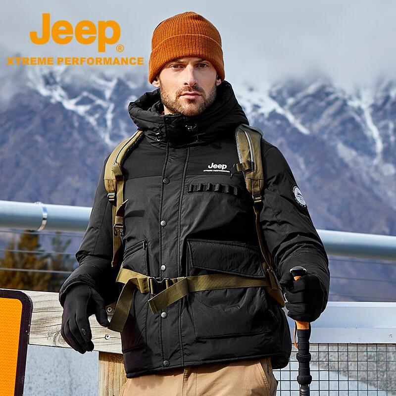 Jeep Men s JF8612 Winter Thickened Outdoor Down Jacket M