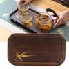 Wood Rectangular Tea Tray Rectangular Shape Snack Platter Bamboo Tea Tray  Household Kitchen