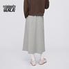 BENLAI Women's A-Line Cotton Blend Midi Skirt