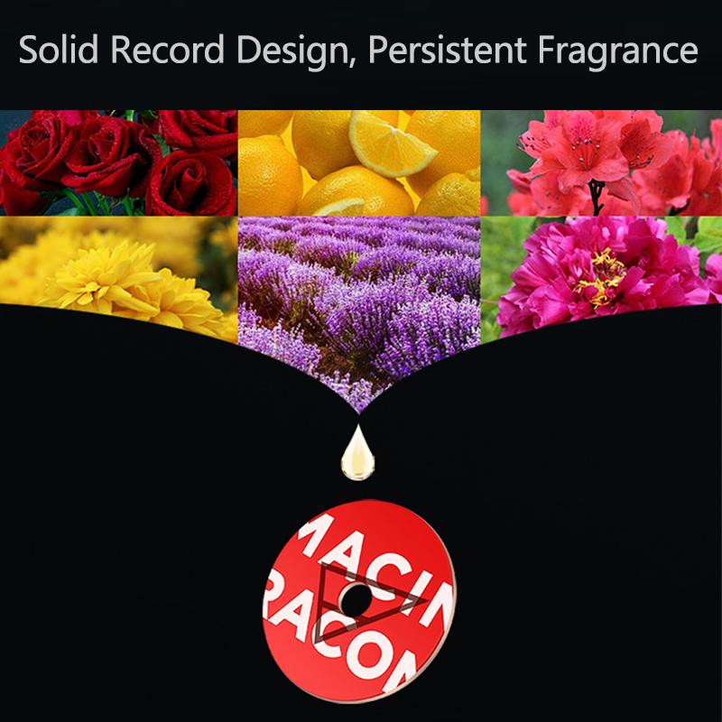 Customize CD Cover Car Air Freshener Record Player Car Perfume Phonograph Auto Air Vent Clips Interior Accessories