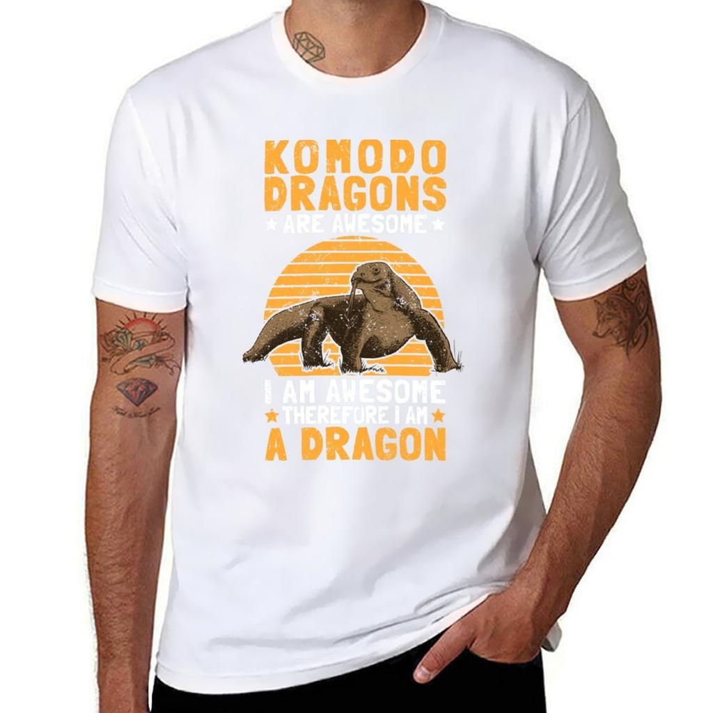 Komodo Dragons Are Fantastic Monitor Lizards Komodo Dragons Tshirt Work Duty Casual Tshirt