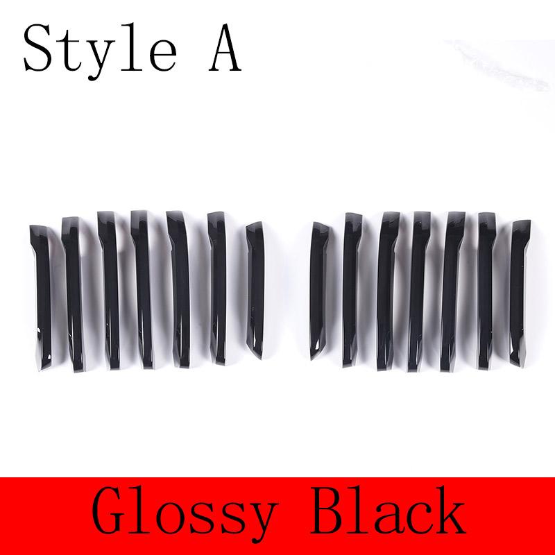 

For BMW X1 F48 2016-2019 ABS Glossy Silver Car Front Grill Decor Bright Strip Exterior Grille Cover Trim Car Accessories