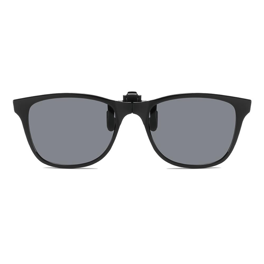 Vintage Square Clip On Sunglasses Foldable Flip Up Anti Blue Light Glasses Anti Glare Ultra Light Competitive Games Goggles