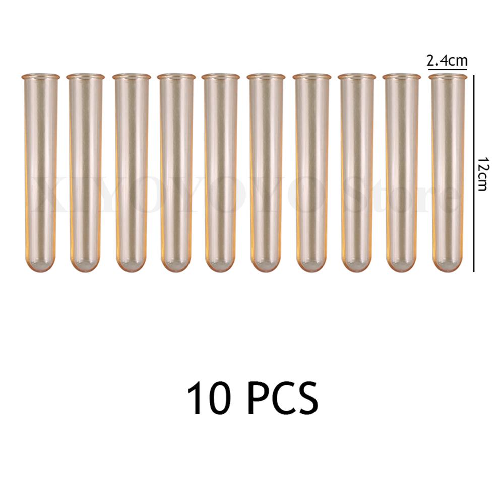 5pcs Plant Incubator for Hydroponic Flower Concrete Cement Plaster Resin Pot Clear Plastic Test Tubes Pot DIY Craft Making Tools