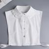 Fashion White Fake Collar Women Detachable Collars Black Woman False Collar Lace Removable Half Shirts Tie Top Collars Decor