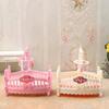 1/12 Dollhouse Simulation Mini Crib Baby Bed Model Bedroom Furniture Accessories For Dolls House Decoration Kids Toys Gift