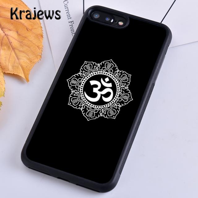 Krajews Aum Om Namaste Symbol Zen Yoga Phone Case Cover For iPhone 14 5 6s 7 8 plus XR XS 11 12 13 pro max Samsung S21 S22ultra