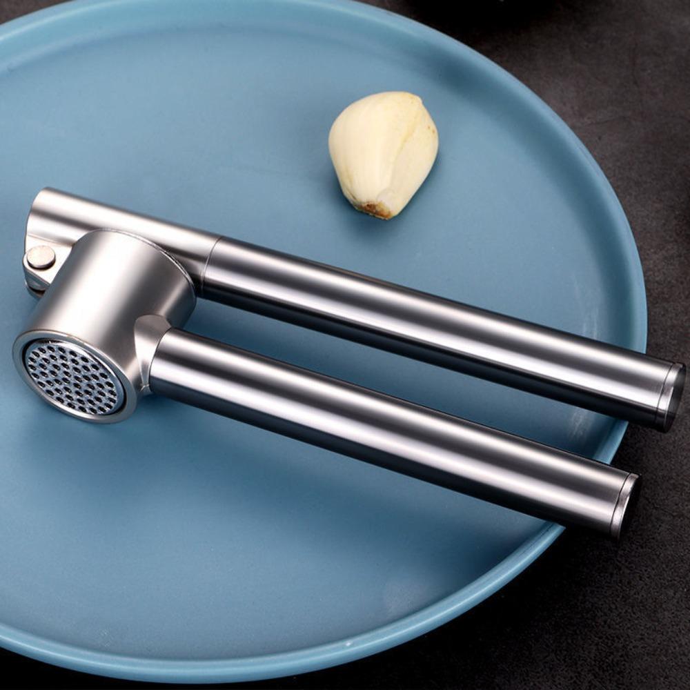 Stainless Steel Garlic Press Detachable Ginger Mud Squeezer Food Processor Garlic Masher  Vegetable
