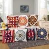 45x45cm Classical Ethnic Style Embroidery Cotton Sofa Cushion Cover Home Living Room Autumn Decoration Pillowcase
