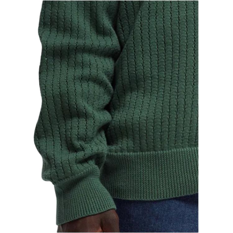 Carhartt WIP Calen Sweater Embroidered Logo Crew Neck Long Sleeve Pullover Knit Unisex sweater Duck-Green I033714-29N-XX