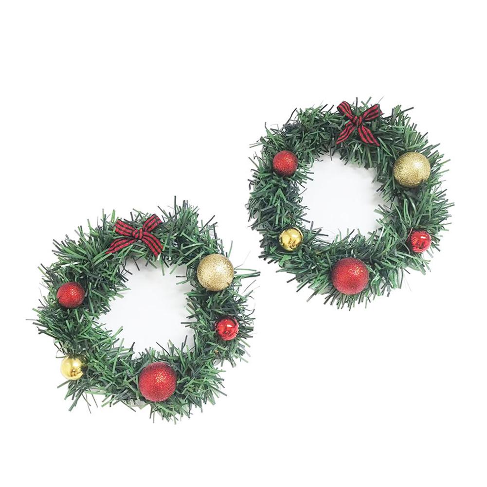 Christmas Celebration Christmas Ball Wreath Desktop Christmas Element Charming Seasonal Decor Easy Installation Wreath