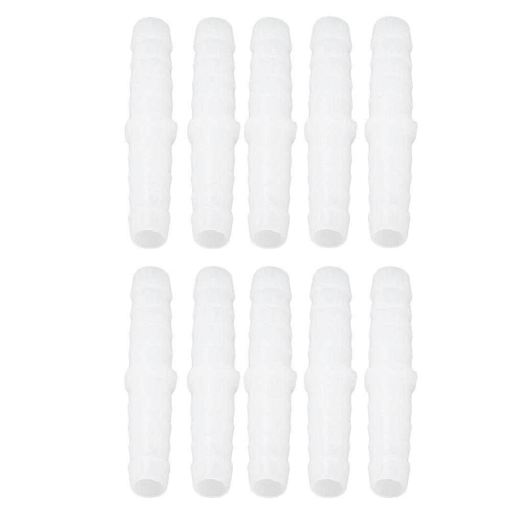 10Pcs Plastic Hose Barb Fitting Straight Equal Barbed Splicer Mender Joint Union Adapter