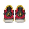 Jordan Air Jordan 4 Slip Resistant Abrasion Resistant Mid Top Vintage Basketball Shoes Unisex Red AQ9129-101(Team239-)