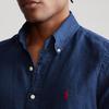 Polo Ralph Lauren Solid Color Pony Embroidered Single-Breasted Loose Short Sleeve Shirt Men shirts Dark-Blue MNPOWOV1N820042-410