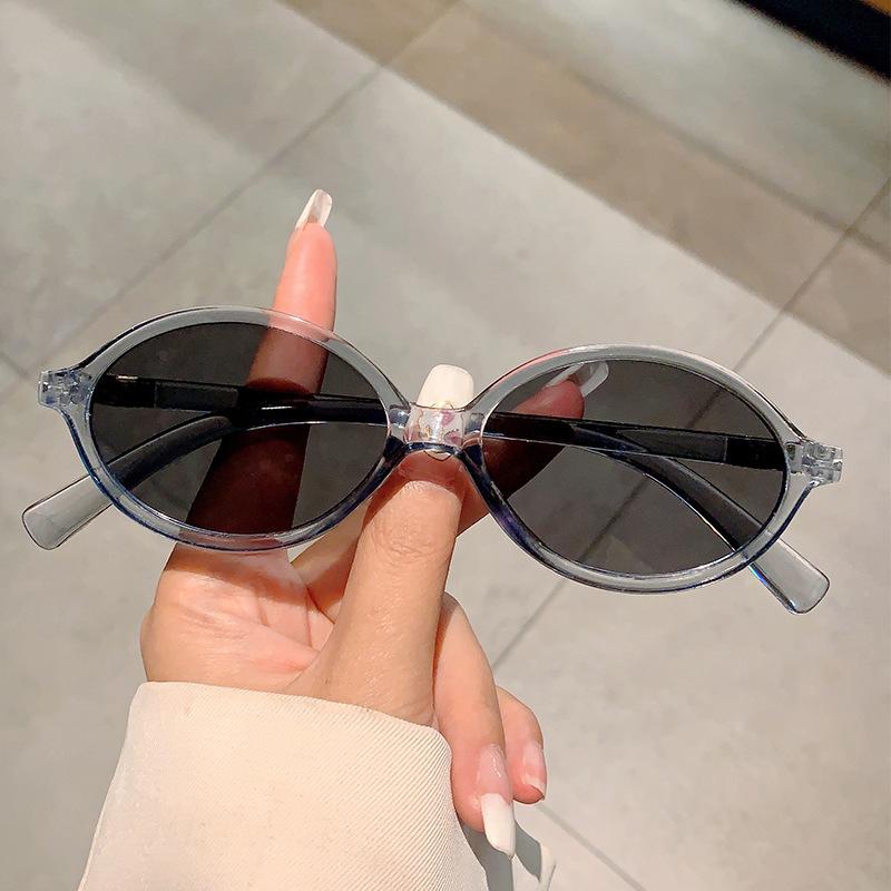 Luxury Brand Designer Oval Small Frame Sunglasses Women Men Fashion Vintage Trend Sun Glasses Punk Hip Hop Shades UV400