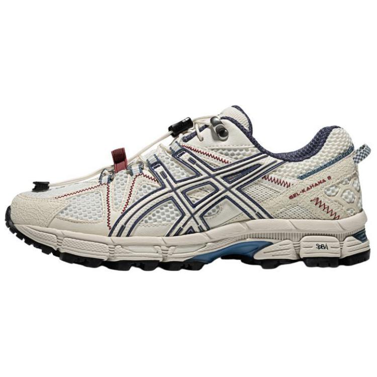 Asics Gel-Kahana 8 Comfortable Versatile Synthetic Leather Durable Breathable Low-Top Running Shoes Women sneaker White 1012B892-100