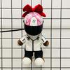 Motorcycle Doll Bear Helmet Model Motorcycle Pendant Doll Plush Doll Doll