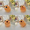 Cute Plush Capybara Zipper Coin Purse Cylindrical Wallet Earphones Lipstick Storage Bag Creative Plush Doll Pendant Girls