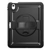 For iPad Air 11 (2025) M3 A3266/(2024) M2 A2902 Case Rotating Kickstand PC + TPE Shockproof Tablet Cover with Hand Strap