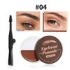 Gel pour sourcils en pâte à sourcils bicolore imperméable et naturelle pour sourcils touffus et sauvages pour une forme parfaite des sourcils avec brosse à sourcils à l'intérieur