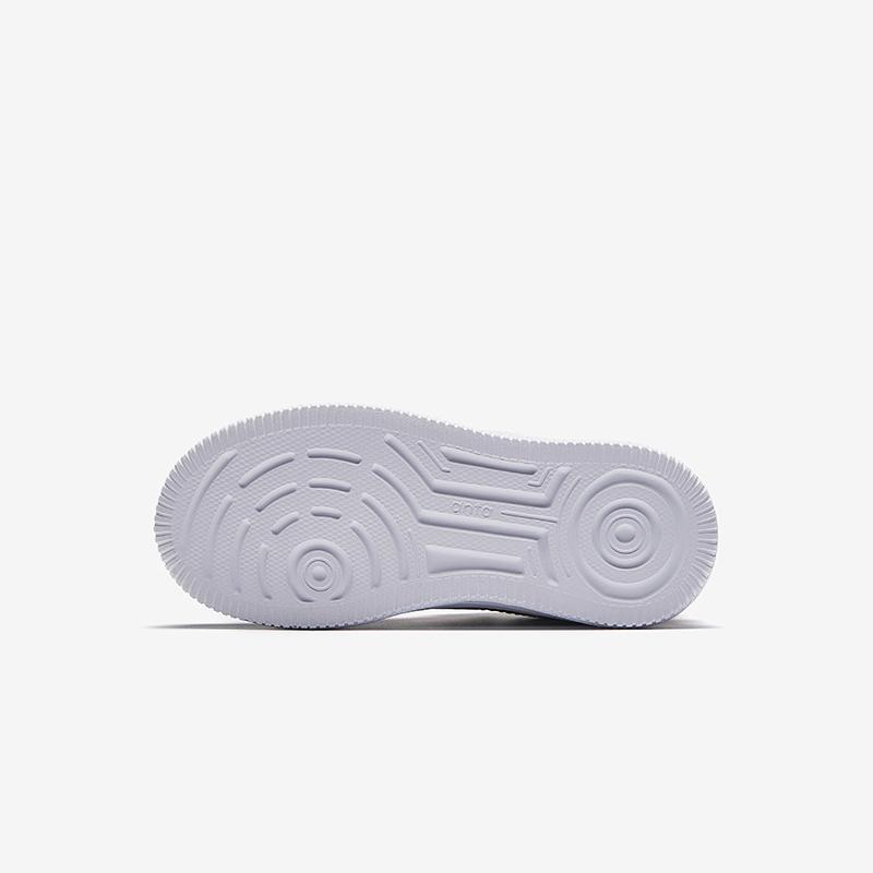 Anta Kids Synthetic Leather Simple Versatile Wear-Resistant Mid-Top Kids Sneakers Kids Sneakers White Black Red A12449946-2