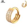 ASTM f136 Titanium Piercing Hinged Segment Septum Hoop Nose Rings Clicker Ear Cartilage Tragus Helix Conch Body Jewelry Earrings