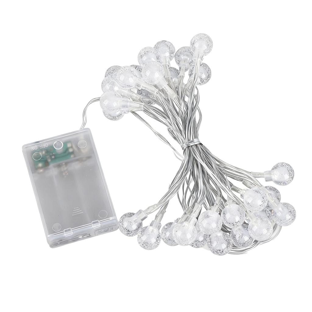Globe String Lights Battery Powered Type Colored IP66 Waterproof LED Bulb String Lights for Christmas Holiday Decorations