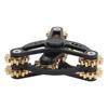Bearing Gear Finger Toy Meditation Reduce Anxiety Break Bad Habits Bearing 3 Gear Metal Toy Black