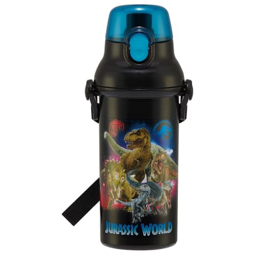 Skater Jurassic World Water Bottle, 23cm, 480ml, for Kids, Antibacterial Plastic, Made In Japan, PSB5SANAG-A
