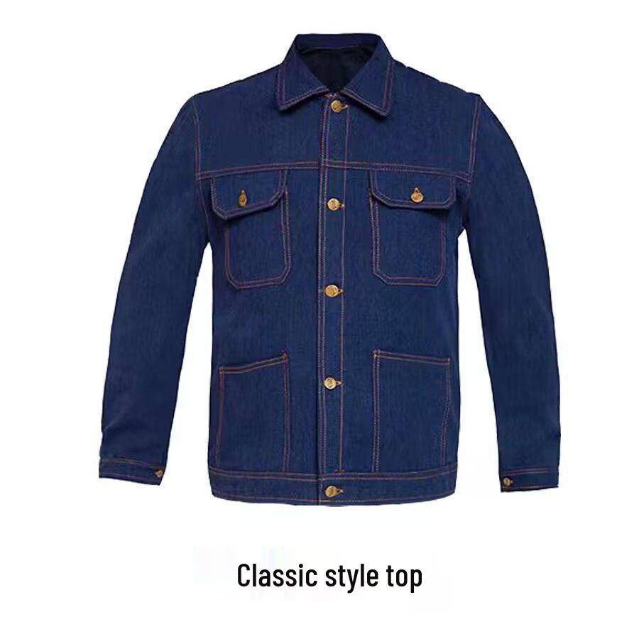 Men s Retro Korean Style Denim Jacket - Spring/Autumn 2025 Trendy, Loose Fit, Versatile Workwear L (55-61 kg)