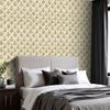 Vintage Floral Wallpaper 22.83"X118" Waterproof Wallpaper for Living Room/Bedroom/Bathroom PVC Wall Sticker