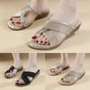 Sandals Women Womens Flat Slide Sandals Slip On Summer Fashion Shoes Casual Rhinestones Open Toe Slippers Sandalias Femininas